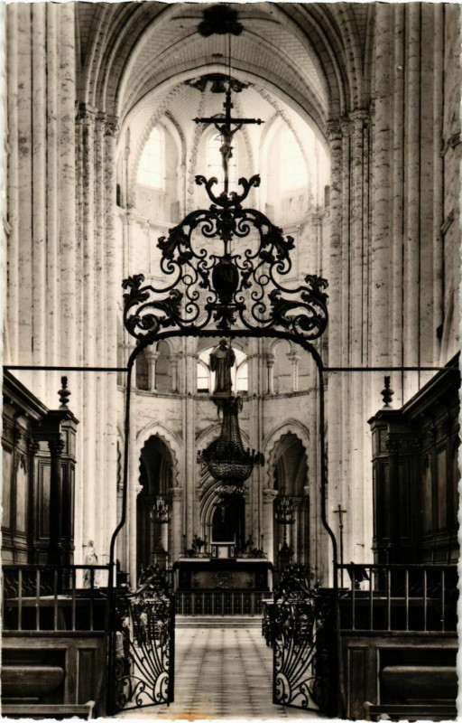 Carte postale ancienne St Germer de Fly- Eglise Abbatiale, Le Choeur France