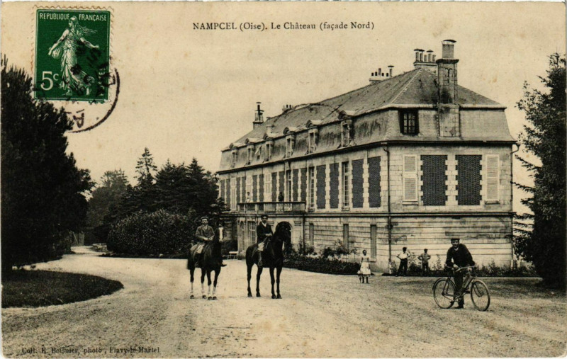 Carte postale ancienne Nampcel- Le Chateau France à Nampcel