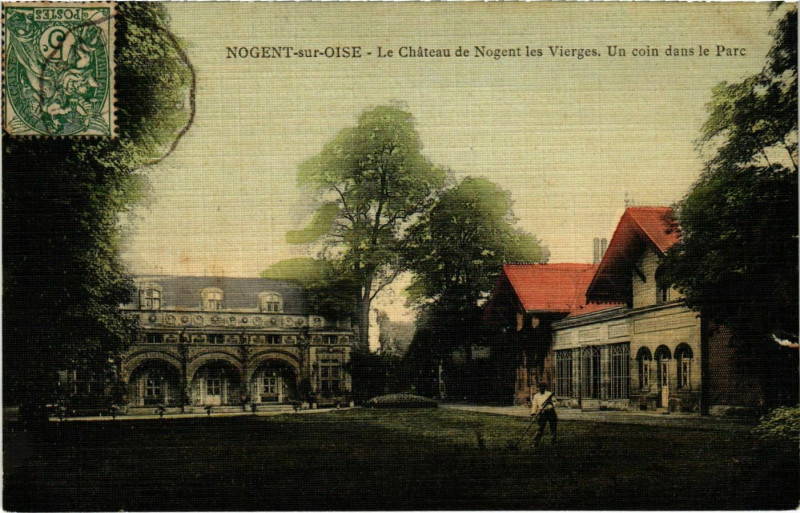 Carte postale ancienne Nogent sur Oise- Le Chateau de Nogent les Vierges France à Nogent-sur-Oise
