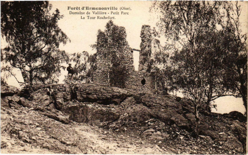 Carte postale ancienne Ermenonville- Domaine de Valliere, La Tour Rochefort France à Ermenonville