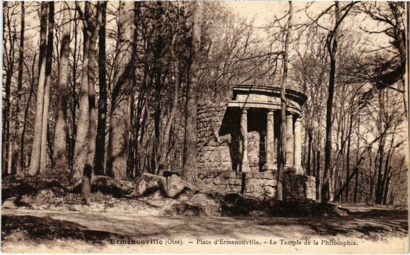 Carte postale ancienne Ermenonville- Le Temple de la Philosophie France à Ermenonville
