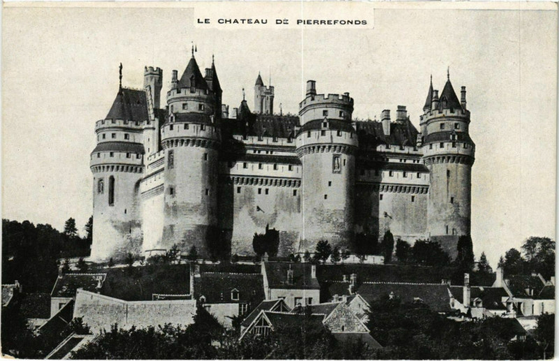 Carte postale ancienne Pierrefonds- Le Chateau France à Pierrefonds
