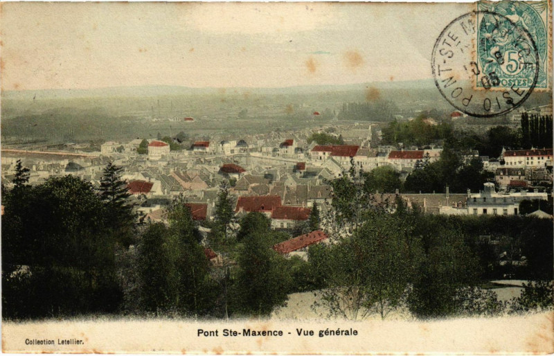 Carte postale ancienne Pont Sainte Maxence- vue generale France à Pont-Sainte-Maxence
