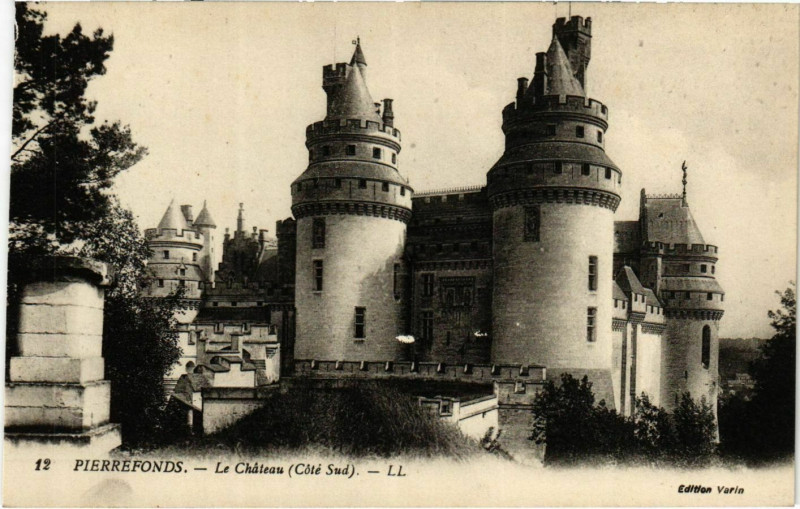 Carte postale ancienne Pierrefonds- Le Chateau France à Pierrefonds
