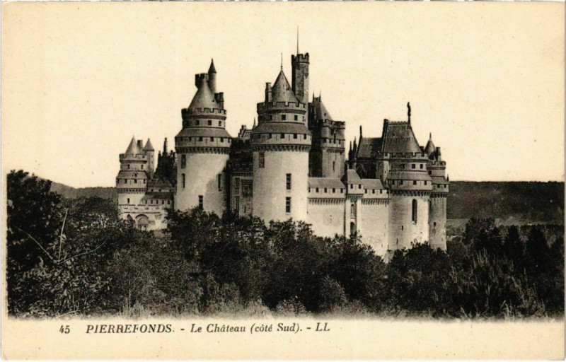 Carte postale ancienne Pierrefonds- Le Chateau France à Pierrefonds