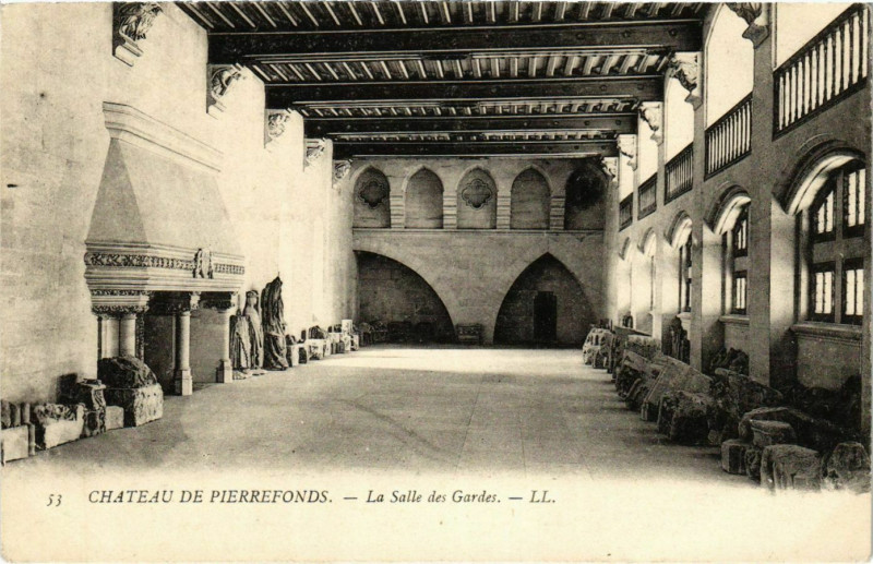 Carte postale ancienne Pierrefonds- Le Chateau France à Pierrefonds