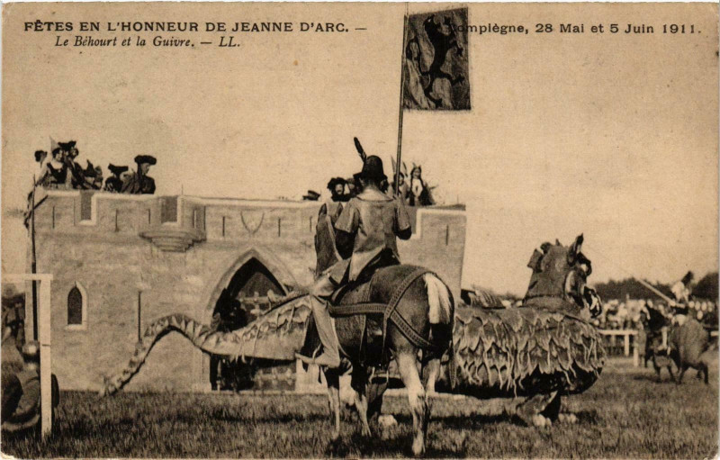 Carte postale ancienne Compiegne- Le Behourt et la Guivre France à Compiègne
