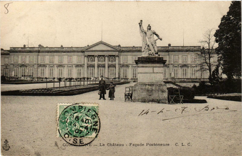 Carte postale ancienne Compiegne- Le Chateau France à Compiègne