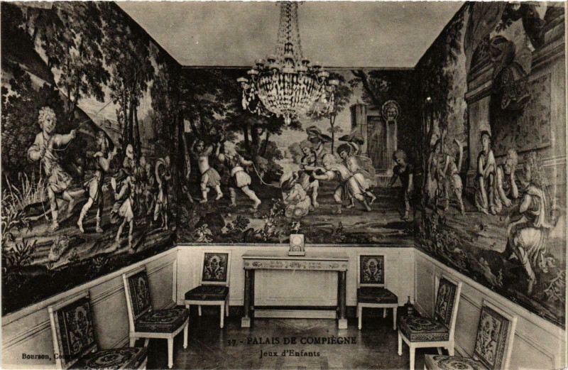 Carte postale ancienne Compiegne- Le Palais, Jeux d'Enfants France à Compiègne