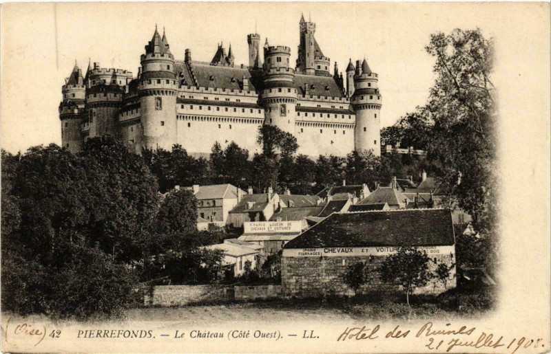Carte postale ancienne Compiegne- Le Chateau France à Compiègne