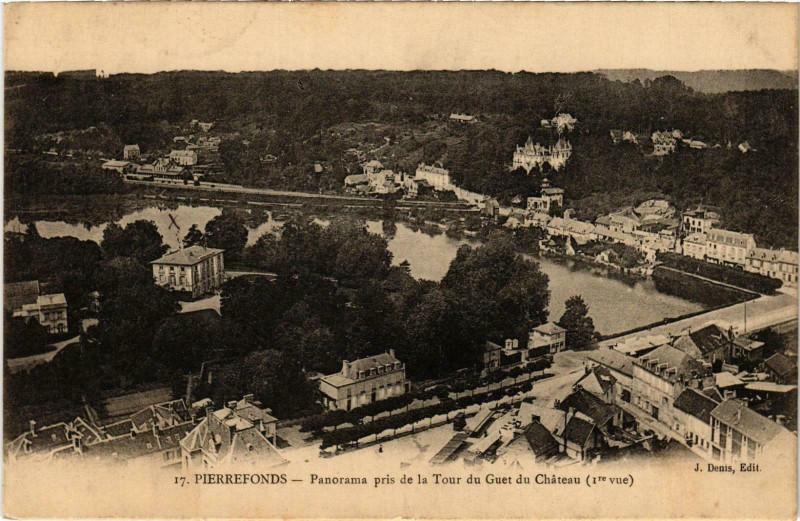 Carte postale ancienne Compiegne- Panorama France à Compiègne