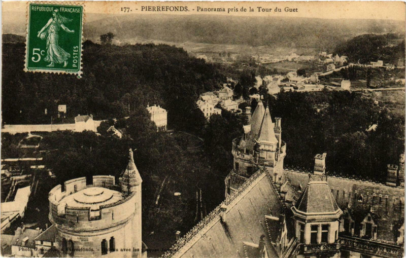 Carte postale ancienne Compiegne- Panorama France à Compiègne