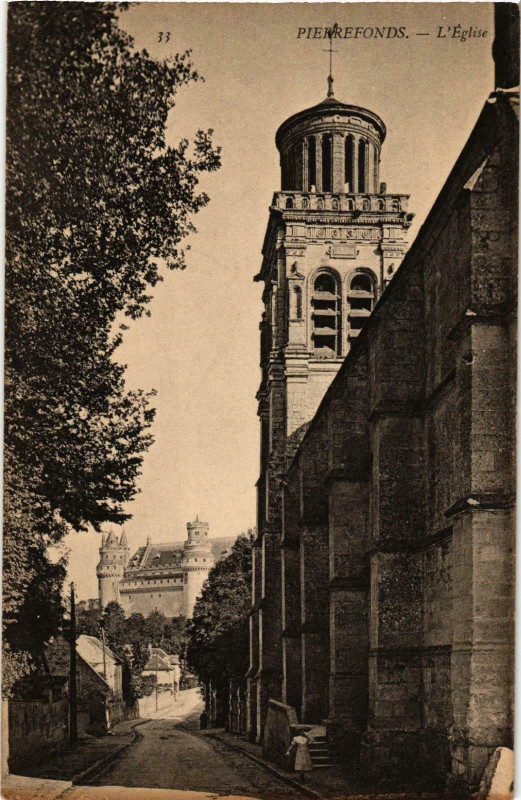 Carte postale ancienne Compiegne- Eglise France à Compiègne