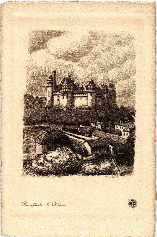 Carte postale ancienne Compiegne- Le Chateau France à Compiègne