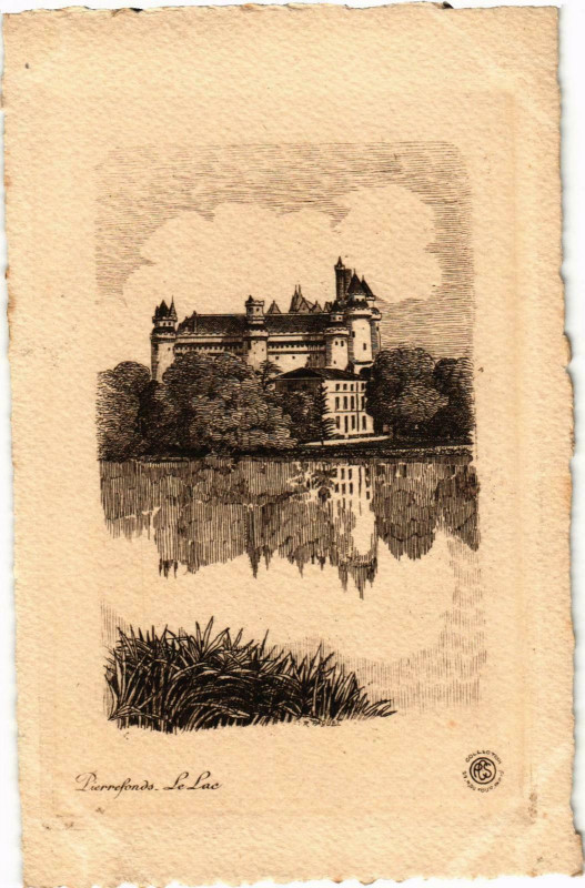Carte postale ancienne Compiegne- Le Lac France à Compiègne