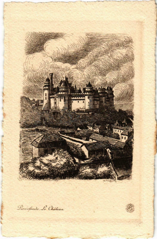 Carte postale ancienne Compiegne- Le Chateau France à Compiègne