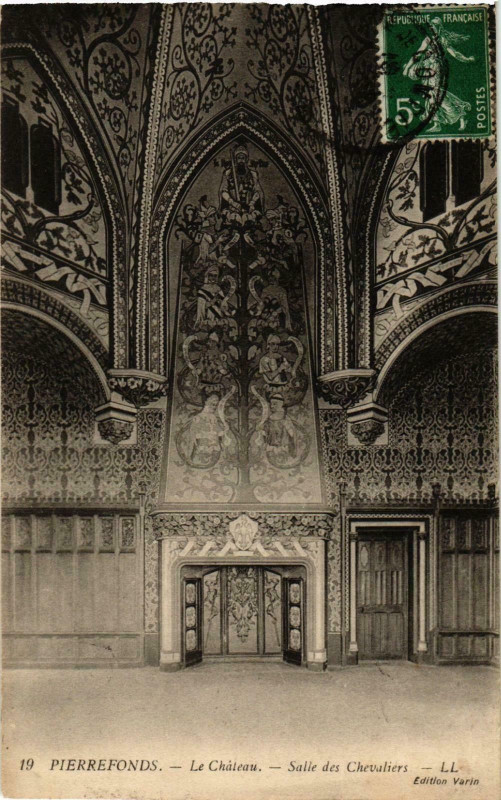 Carte postale ancienne Compiegne- Le Chateau, Salle des Chevaliers France à Compiègne