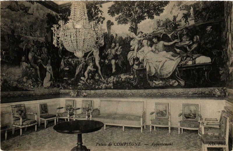 Carte postale ancienne Compiegne- Le Palais, Appertement France à Compiègne