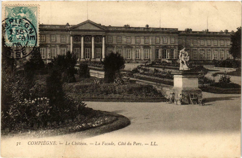 Carte postale ancienne Compiegne- Le Chateau France à Compiègne
