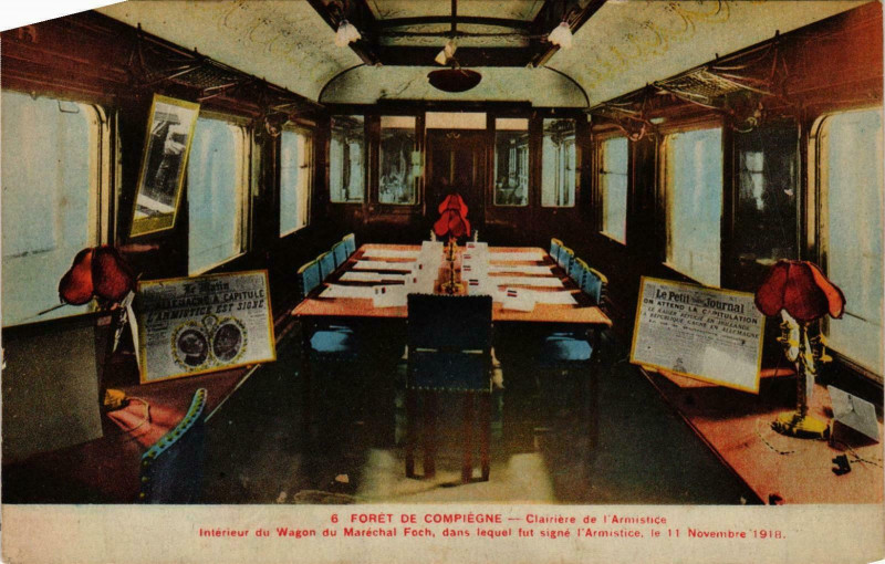 Carte postale ancienne Compiegne- La Foret, Clairiere de l'Armistice France à Compiègne