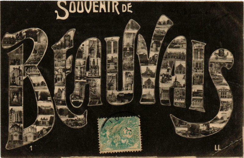Carte postale ancienne Beauvais- souvenir France à Beauvais