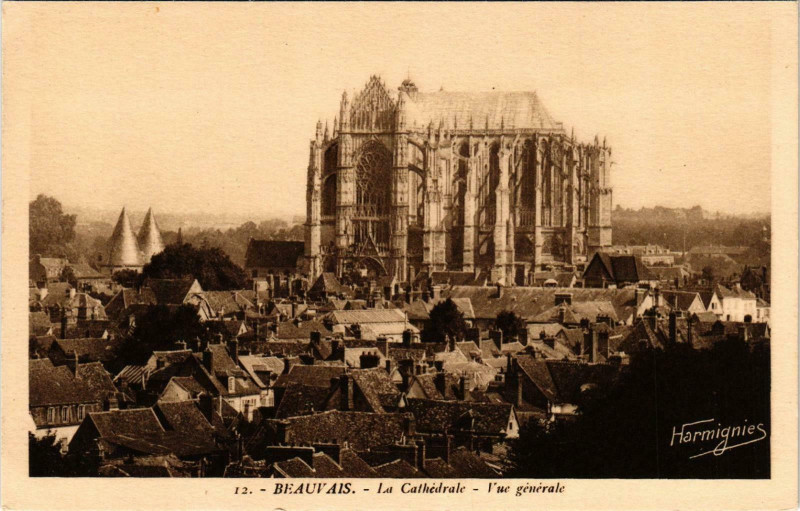 Carte postale ancienne Beauvais- Cathedrale France à Beauvais