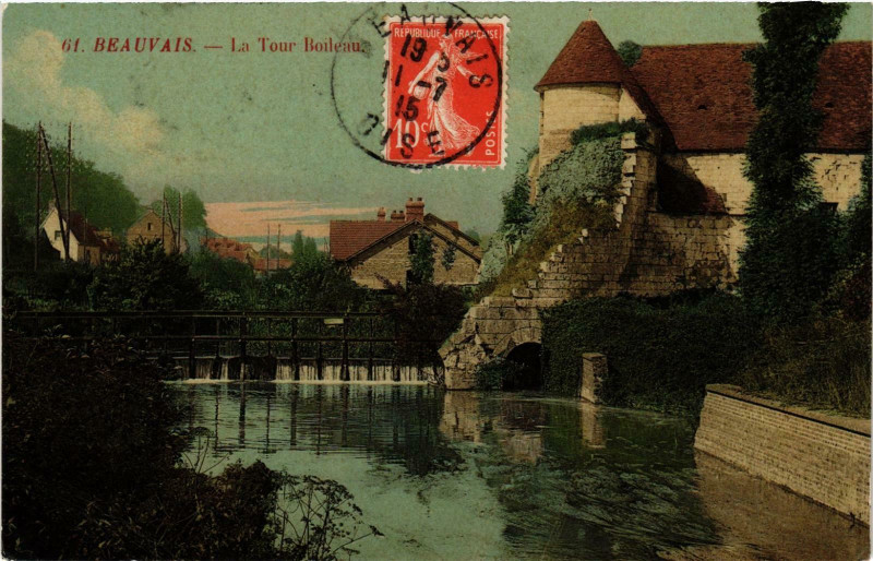 Carte postale ancienne Beauvais- La Tour Boileau France à Beauvais