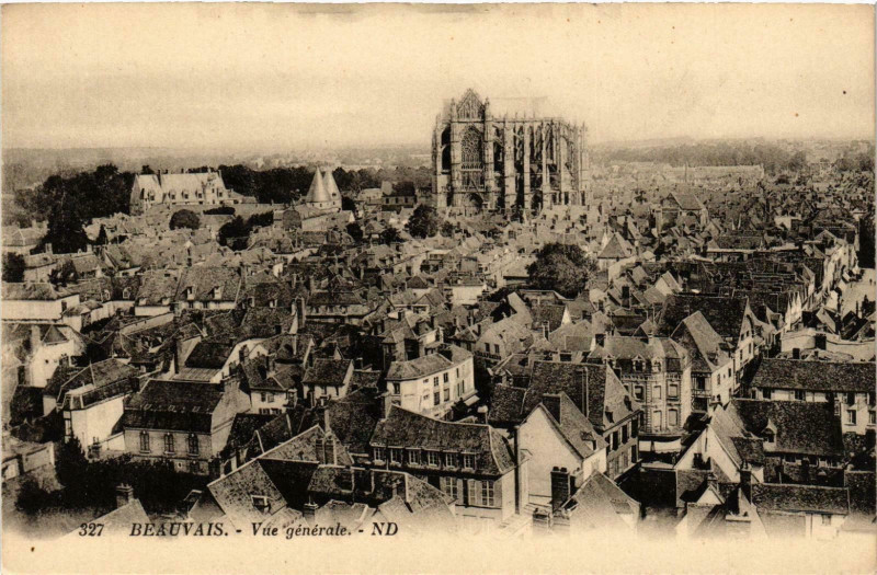 Carte postale ancienne Beauvais- vue generale France à Beauvais