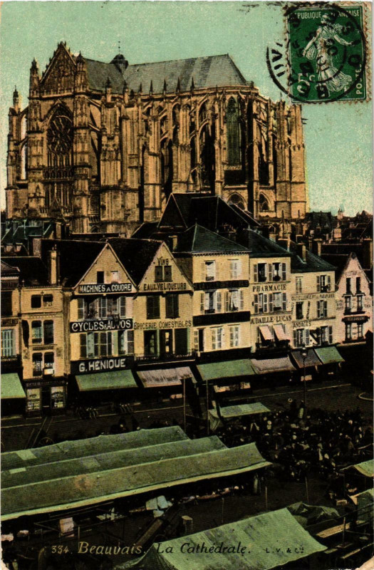 Carte postale ancienne Beauvais- Cathedrale France à Beauvais