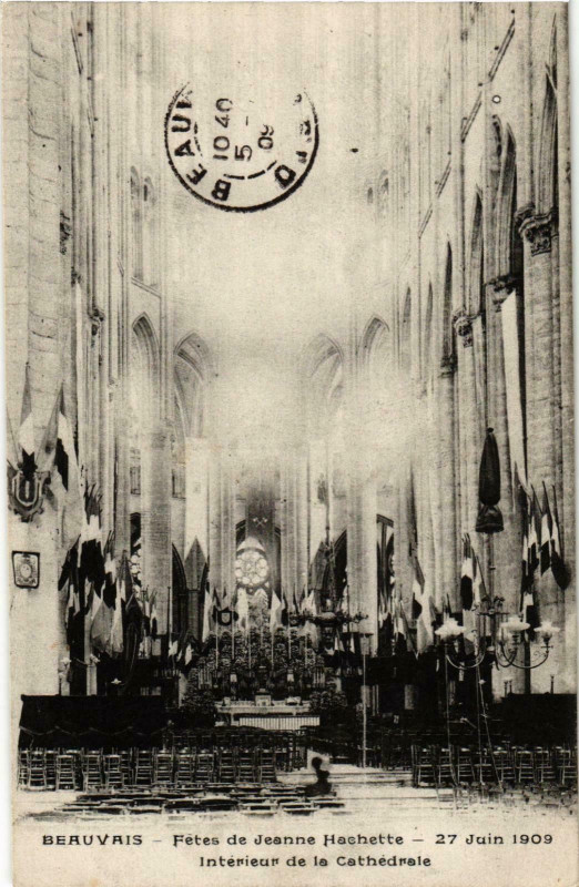 Carte postale ancienne Beauvais- Cathedrale , Interieur France à Beauvais
