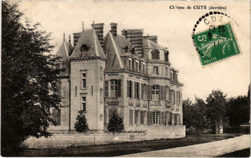 Carte postale ancienne Cuts - Chateau à Cuts