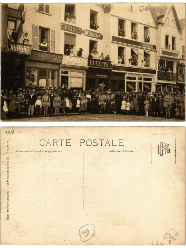 Carte postale ancienne Carte photo Beauvais à Beauvais