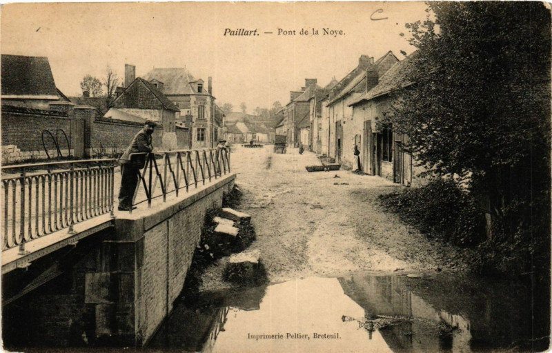 Carte postale ancienne Paillart-Pont de la Noye à Paillart