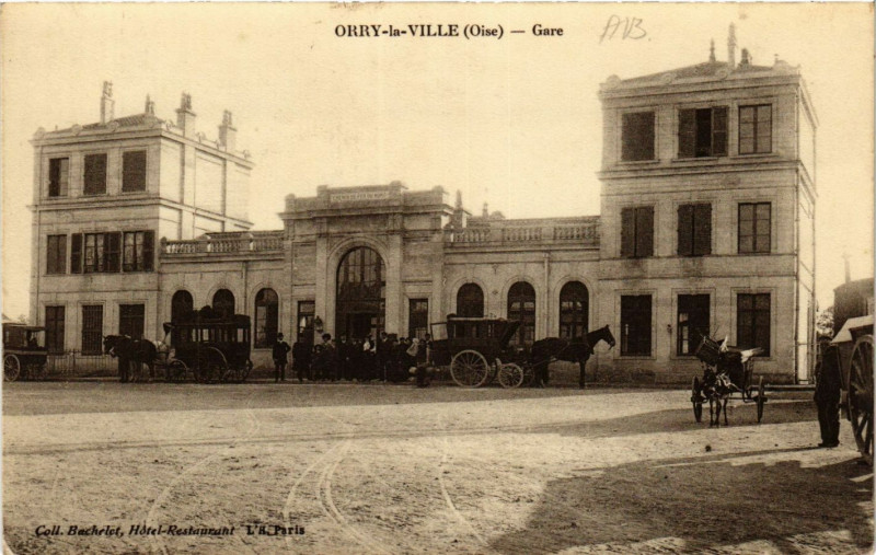 Carte postale ancienne Orry la Ville-Gare à Orry-la-Ville