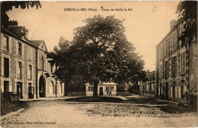 Carte postale ancienne Breuil le Sec Usine de Bailly le Bel à Bailly