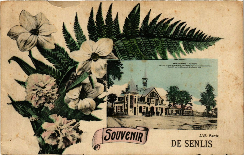 Carte postale ancienne Souvenir de Senlis à Senlis