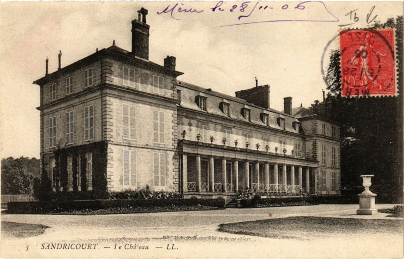Carte postale ancienne Sandricourt-Le Chateau