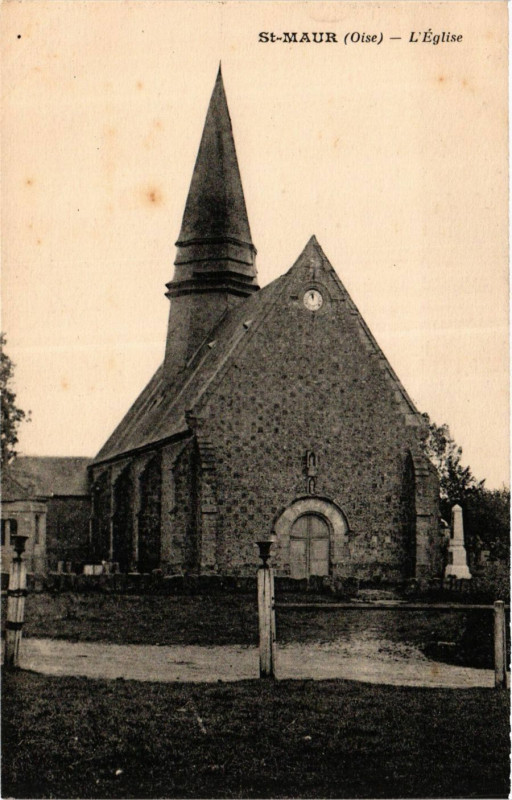 Carte postale ancienne Saint-Maur-L'Eglise à Saint-Maur