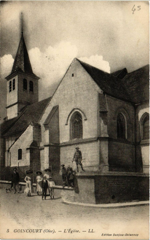 Carte postale ancienne Goincourt-L'Eglise à Goincourt