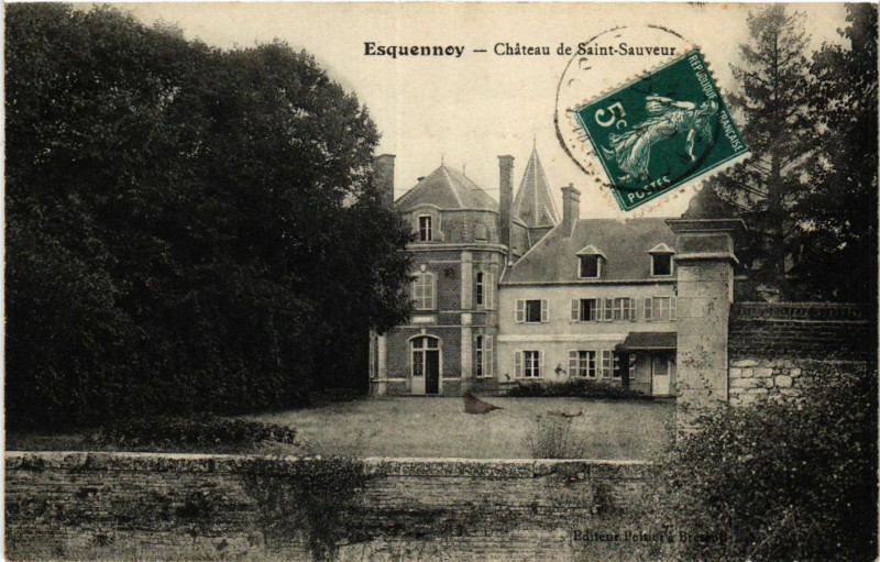 Carte postale ancienne Esquennoy-Chateau de Saint-Sauveur à Saint-Sauveur