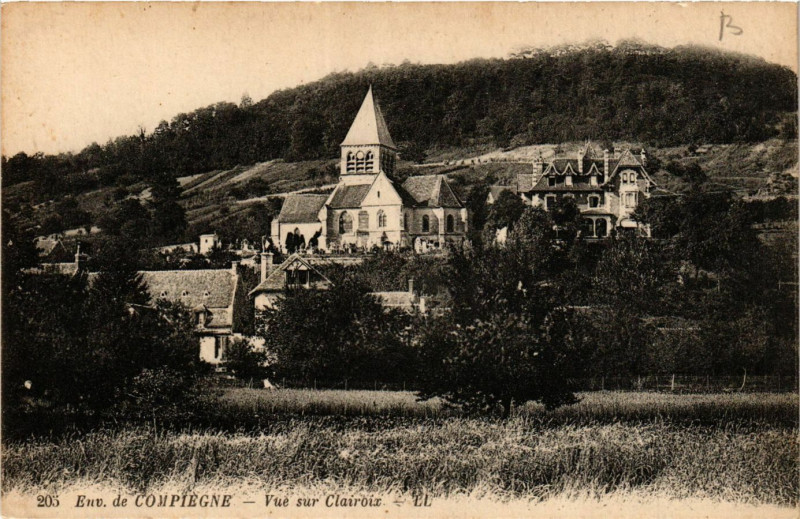 Carte postale ancienne Env. de Compiegne-Vue sur Clairoix à Clairoix