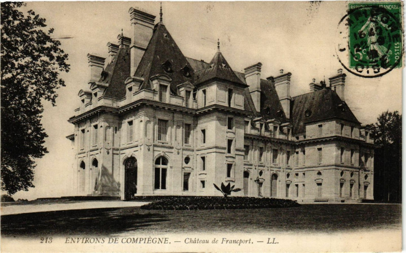 Carte postale ancienne Env. de Compiegne-Chateau de Francport