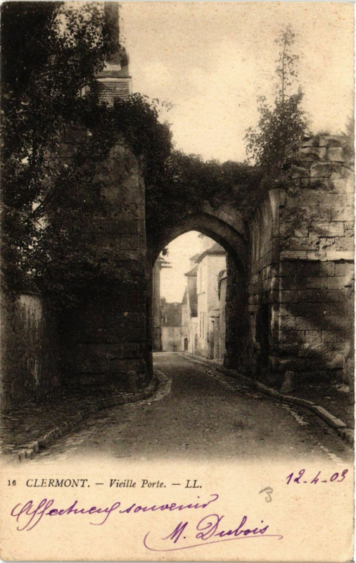 Carte postale ancienne Clermont-Vieille Porte à Clermont