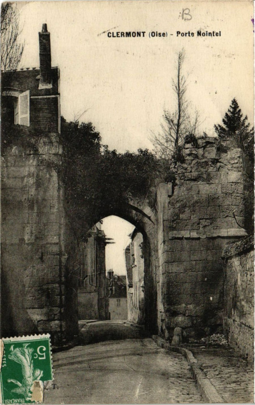 Carte postale ancienne Clermont-Porte Nointel à Nointel