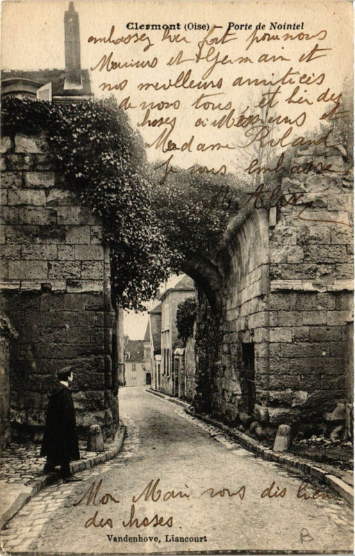Carte postale ancienne Clermont-Porte de Nointel à Nointel