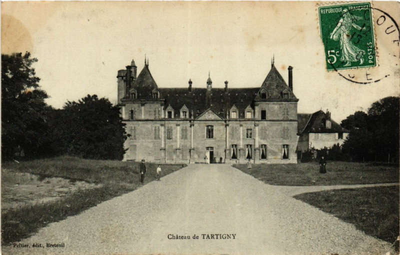 Carte postale ancienne Chateau de Tartigny à Tartigny