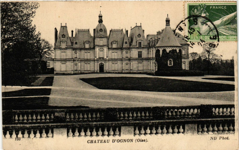 Carte postale ancienne Chateau D'Ognon
