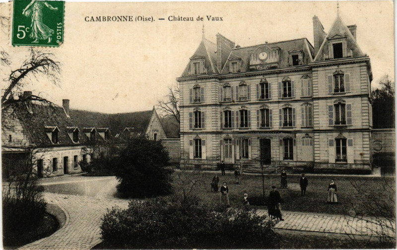 Carte postale ancienne Cambronne-Chateau de Vaux
