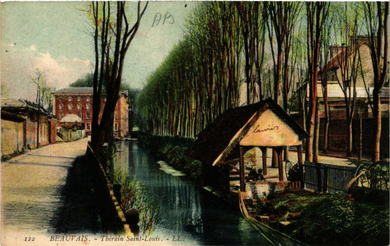 Carte postale ancienne Beauvais-Therain Saint-Louis à Beauvais