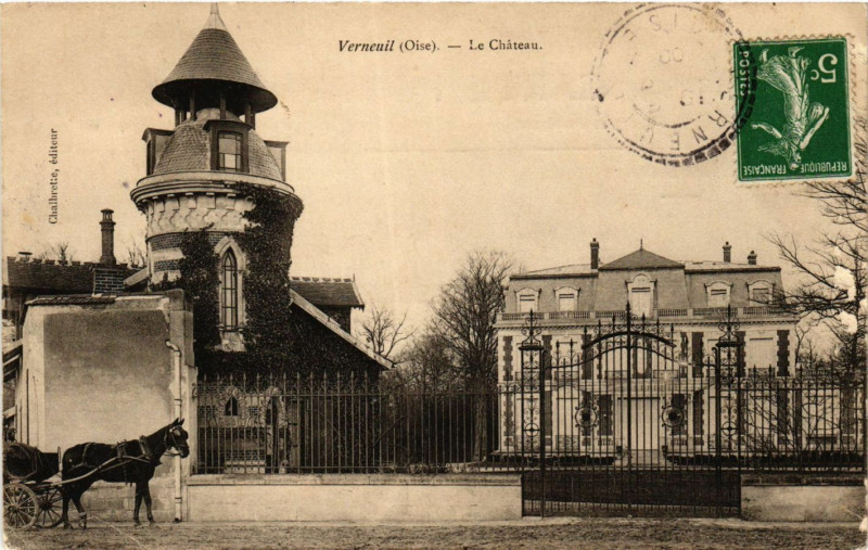 Carte postale ancienne Verneuil-Le Chateau